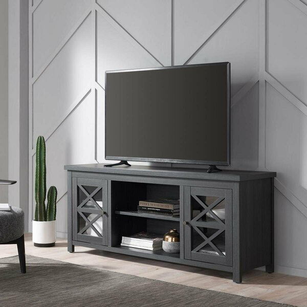 Hudson & Canal 65 in. Colton Rectangular TV Stand Charcoal Gray TV1384